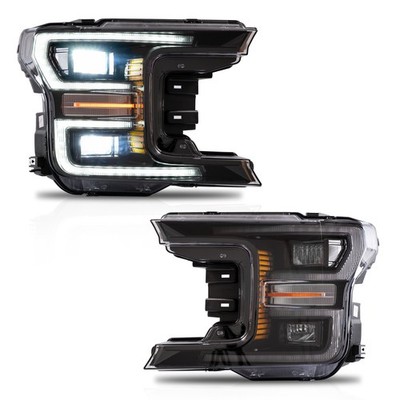 VLAND LED Headlights For Ford F150 13th Gen Pickup 2018-2020 Full Black