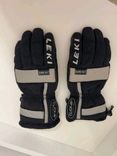 LEKI Gore-Tex Ski Gloves Size M Click-In System Winter Snow Black
