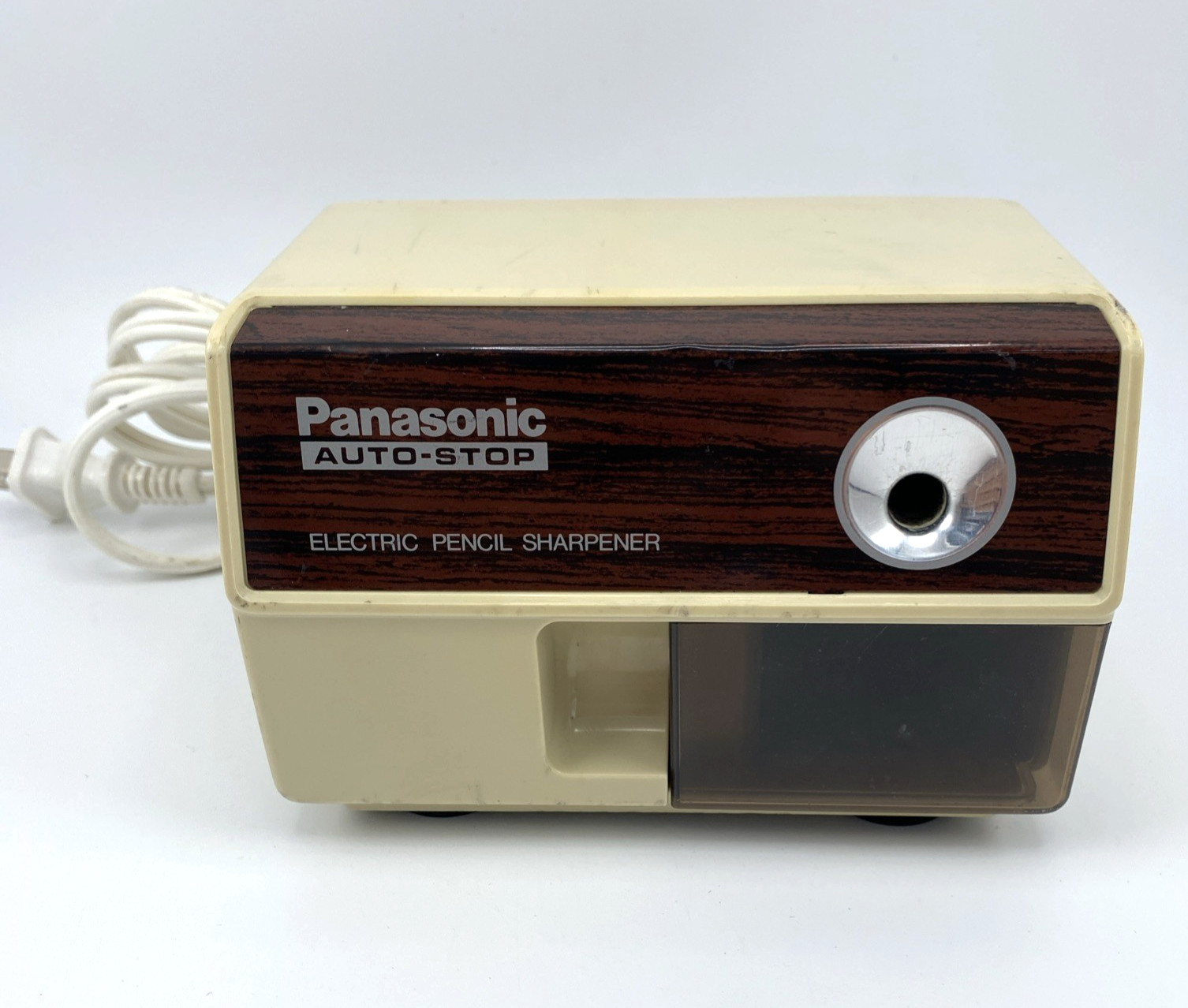 VTG Panasonic Electric Pencil Sharpener Model NO. KP-110 Auto Stop JAPAN Works