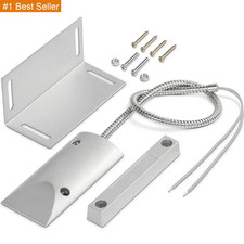Sensor de contacto magnético para puerta de garaje, interruptor magnético NC normalmente cerrado con cable con