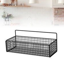 _Wall Hanging Storage Rack Multifunctional Portable Iron Wire Bin Basket For