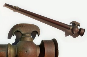 1894 19th c. GREAT 1906 Earthquake FIRE Hose NOZZLE San Francisco Fire Dept SFFD