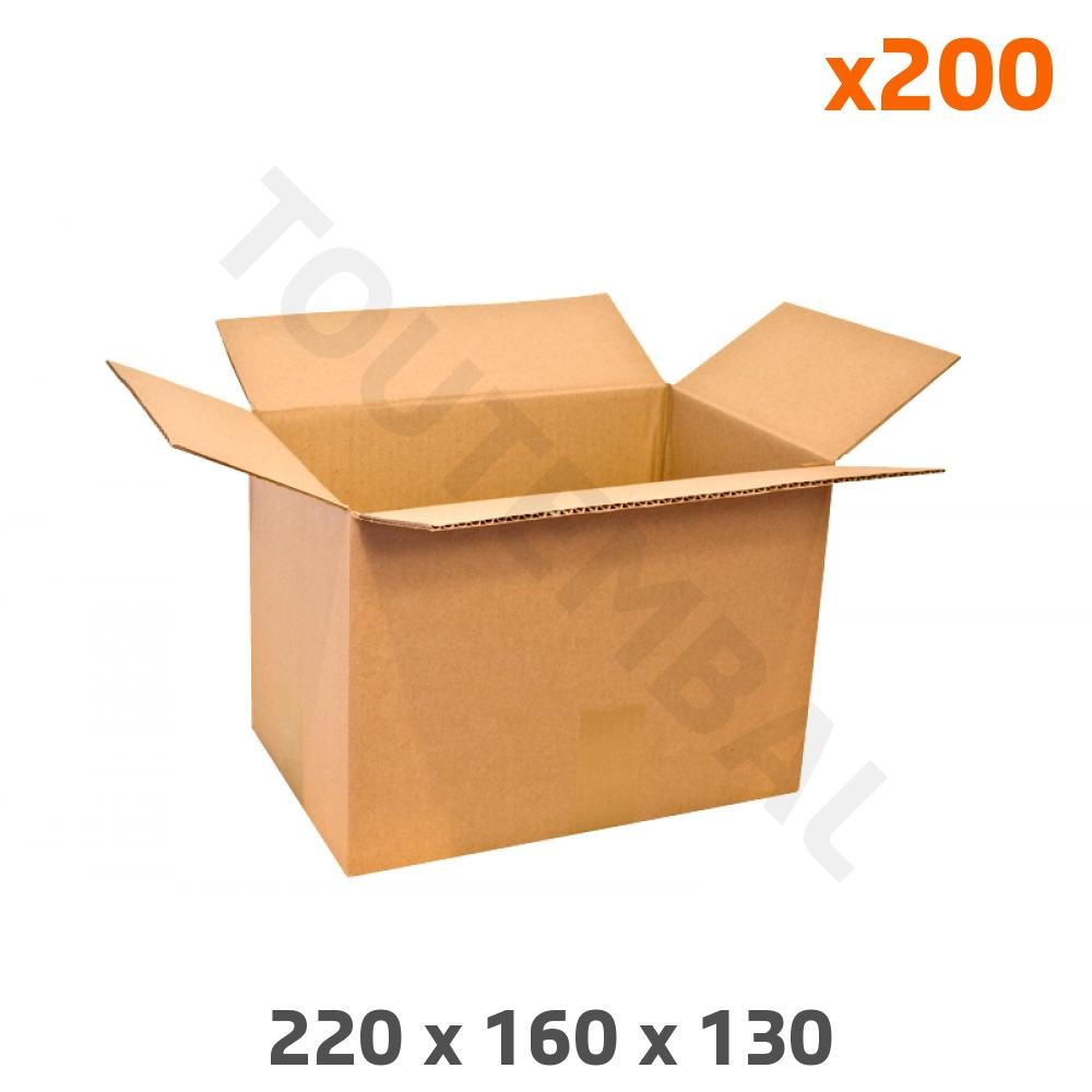 Caisse carton 220x160x130 mm pour protéger vos produits légers durant le transport