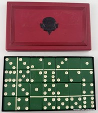 (Set Of 28) Vintage Crisloid Top Grade Domino...