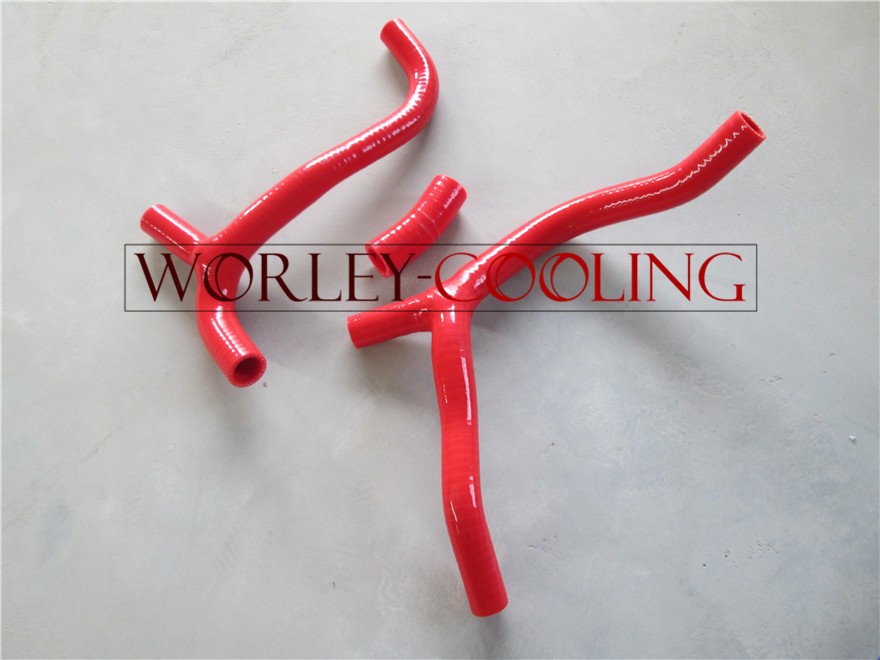 CA-Silicone RADIATOR HOSE Y KIT FOR Honda CRF450 CRF450R 2012 12 CRF 450 RED new