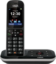 VTech PS1350 Cordless Phone with Answering Machine – Single Handset Telephone 