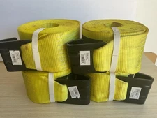 4pcs Ancra 4”x30’ Winch Straps 5400lbs Flat Bed Cargo Never Use #43795-10-30