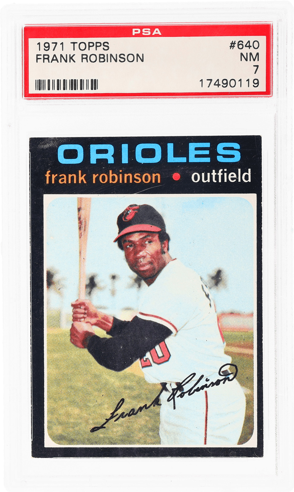 1971 Topps Frank Robinson #640 PSA 7