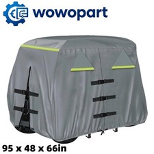 Heavy Duty 420D Waterproof Golf Cart Covers 95 inch Fit 4 Passenger 2 Passenger