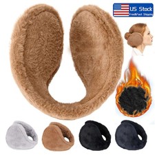Winter Men Women Ear Muffs Ear Warmers Fleece Plush Earmuffs Behind Band Head