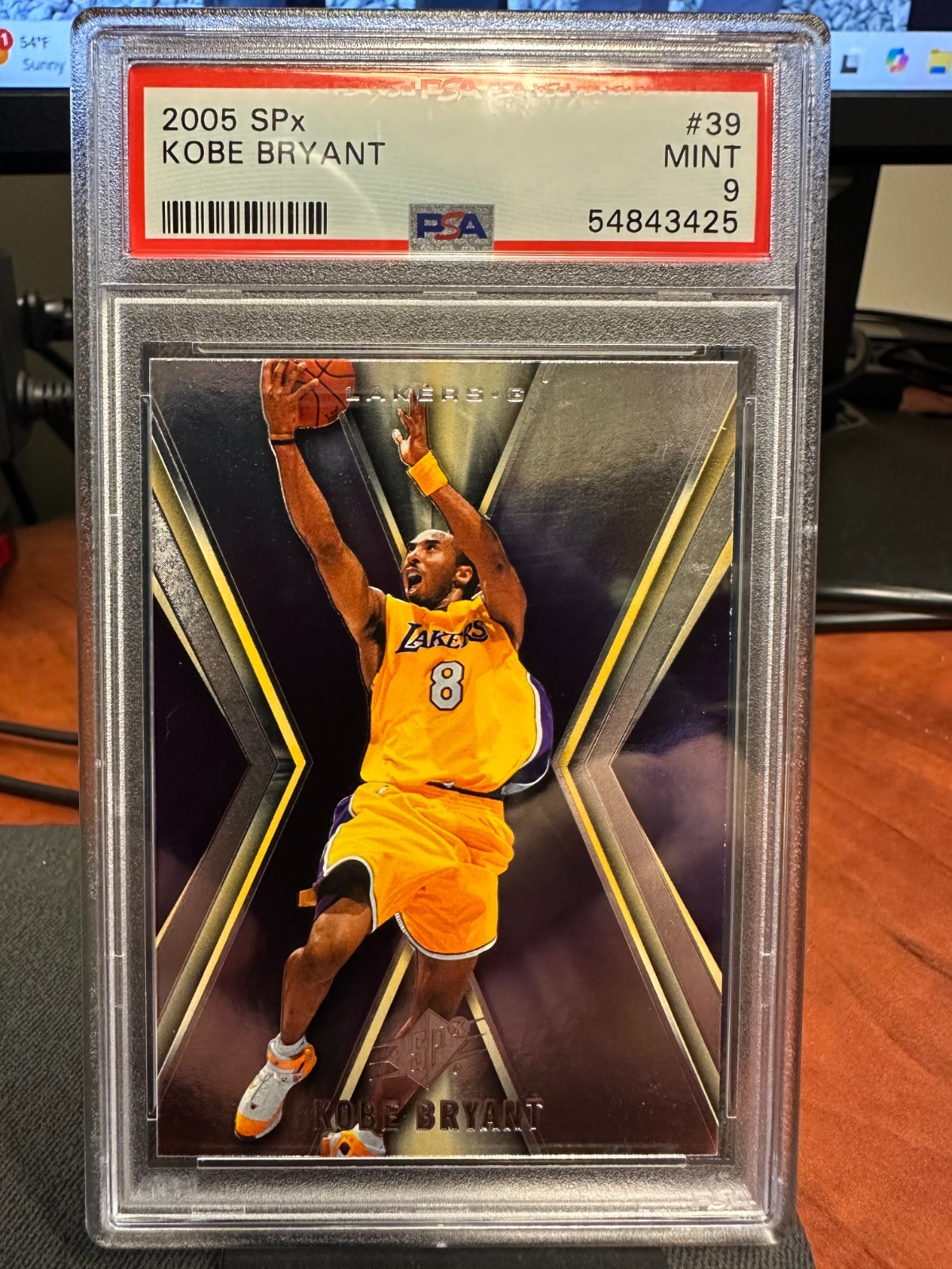 2005 Upper Deck  SPx Kobe Bryant #39 PSA 9 Mint Lakers HOF