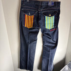 COOGI Men's Blue Dark Wash Denim Jeans Embroidered Logo Eagle Straight Leg — photo 1