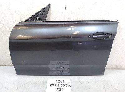   14-16 OEM BMW F34 GT 328 335 Front Left Driver Door Shell Panel Gray B39