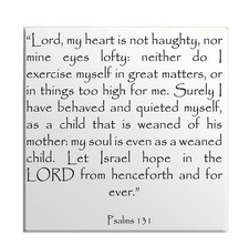 Fridge Magnet Psalms Chapter 131 English TEHILLIM Old Testament Holy Bible Torah