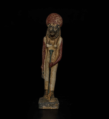 Egyptian Artifact Figurine Ancient Rare Goddess Sekhmet Statue Authentic BC