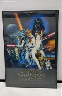 Vintage Star Wars Framed Collectible Pictures