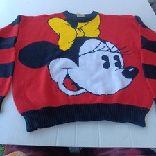 Vintage 90s Minnie Mouse Sweater  Size M  Mickey  Co. By JG Hook  Disney