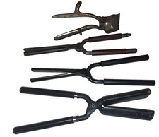 Antique Hair Tools Curler And Crimper And Cutter - Stove Top Hair Styling