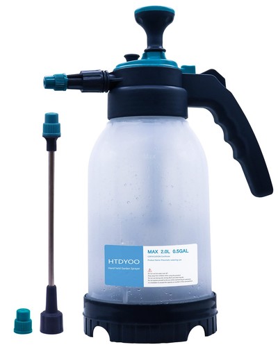 0.5 Gallon Garden Pump Sprayer, Hand Held Garden Sprayer, Water Spray Unit wi...