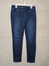 Chicos Perfect Stretch Soft Jegging Jeans Womens 1 US 8 Blue Dark Wash Pull On