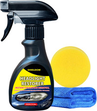 Headlight Restoration Spray Headlamp Cleaner Restorer Instant Renew