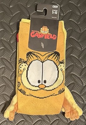 Nickelodeon Garfield Crew Socks Size 5-10