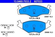 ATE Bremsbelagsatz Scheibenbremse 13.0460-7033.2 für VW GOLF SEAT 1G1 19E PASSAT