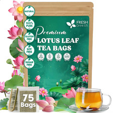 Premium 75 Lotus Leaf Tea Bags 100 Natural Pure 75 Bags
