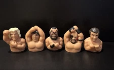 1985 Remco AWA Thumbsters Lot of 5 Road Warriors, Ric Flair, Martel, Gagne