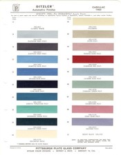 1960 Cadillac Deville Fleetwood Eldorado Sixty-two Fl Paint Chips Ppg Ditzler