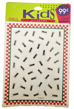 Vintage 90s Hallmark Kids Stickers - Ants Bugs Insects- 3 sheets
