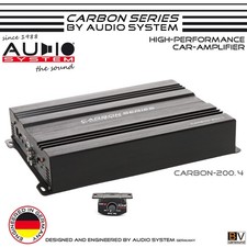 Verstärker Audio System Carbon-200.4 4x50/80 Watt RMS 4/2Ω 4 Kanal Auto Endstufe