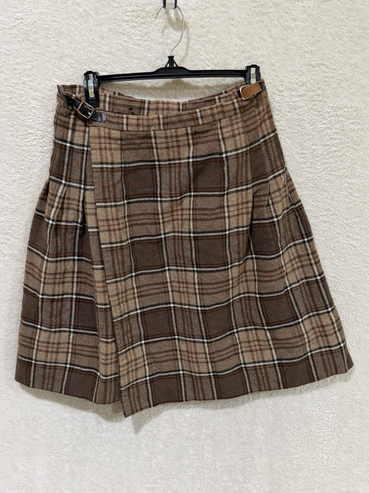 Vintage Laird-Portch of Scotland Wool Tartan Plaid Skirt Kilt Adj Waist