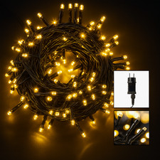 Lichterkette mit 200 warm weißen LEDs für I...