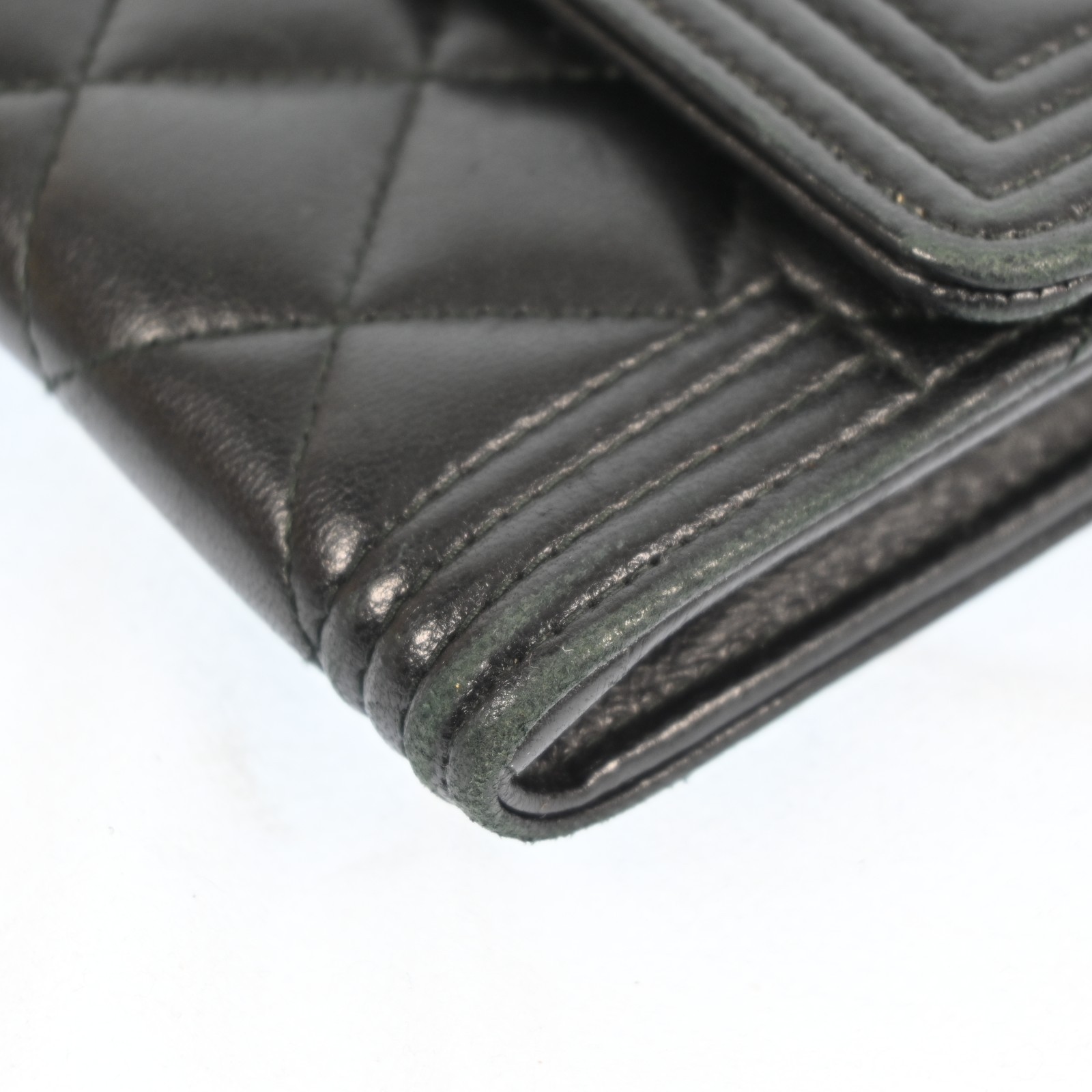 AUTH CHANEL Boy Wallet Coco Mark purse Black Spain P894RT802 thumbnail 8