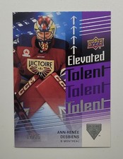 Ann-Renee Desbiens 2024-2025 PWHL Upper Deck Rare Purple Elevated Talent /25!