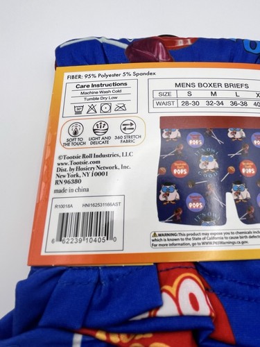 Tootsie Pops Mens Boxer Briefs Graphic Novelty Dad Gag Gift XL Funny Silly NWT - Picture 7 of 7
