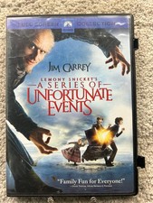 Lemony Snicket's A Series of Unfortunate Events DVD 2004 Jim Carrey Full Screen
