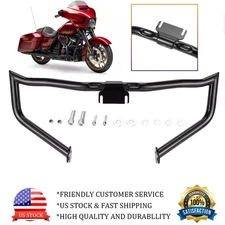 Highway Engine Guard Crash Bar For Harley Road King Street Electra Glide 14-2023