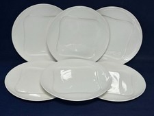 VILLEROY & BOCH VIVO 9 1/4" ROUND SQUARE CENTRE DESSERT PLATES X 6 - EXCELLENT