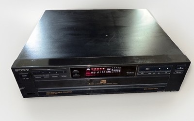 SONY CDP-C500 5 Disc CD Changer Carousel Player Tested No Remote VTG 1989 Japan