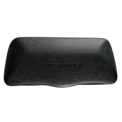 Balenciaga Black Leather Hard Shell Eyeglasses Case 