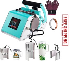 3 in 1 40 OZ Tumbler Heat Press Machine 11 OZ 15 OZ Mug Press Sublimation Mac...