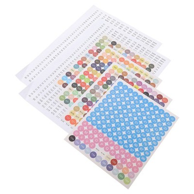 3 Sheets Beschriftung Aufkleber Etikettenaufkleber Zahlenaufkleber