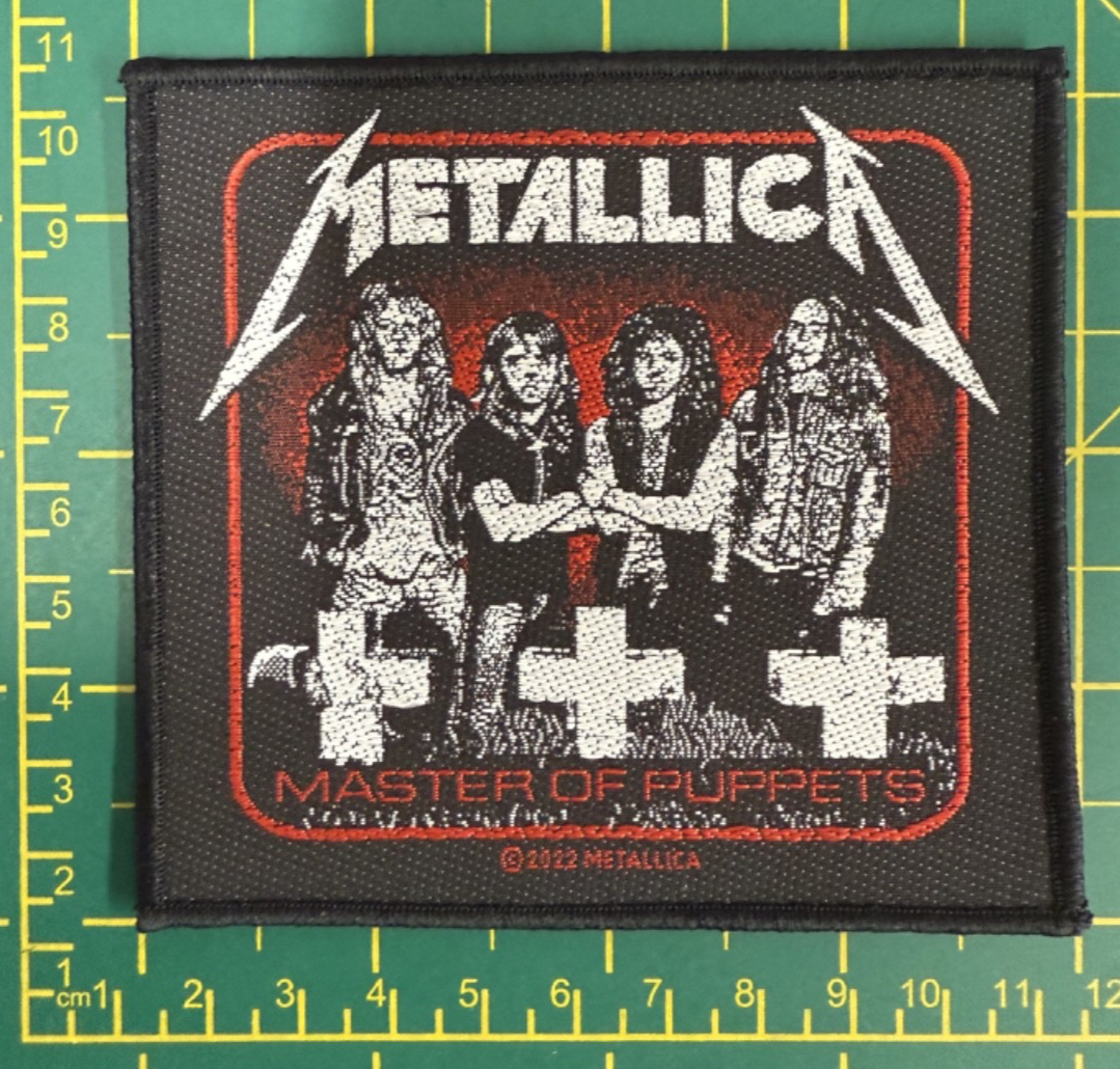 Metallica Master Of Puppets Band Woven Sew On Patch Officially Licensed Patch