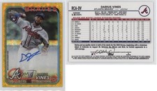 2024 Topps Chrome Logofractor Edition Gold /50 Darius Vines Rookie Auto RC