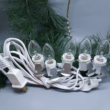 5 Socket Light Set for Christmas Village Buildings with on/off Switch On Cord 
