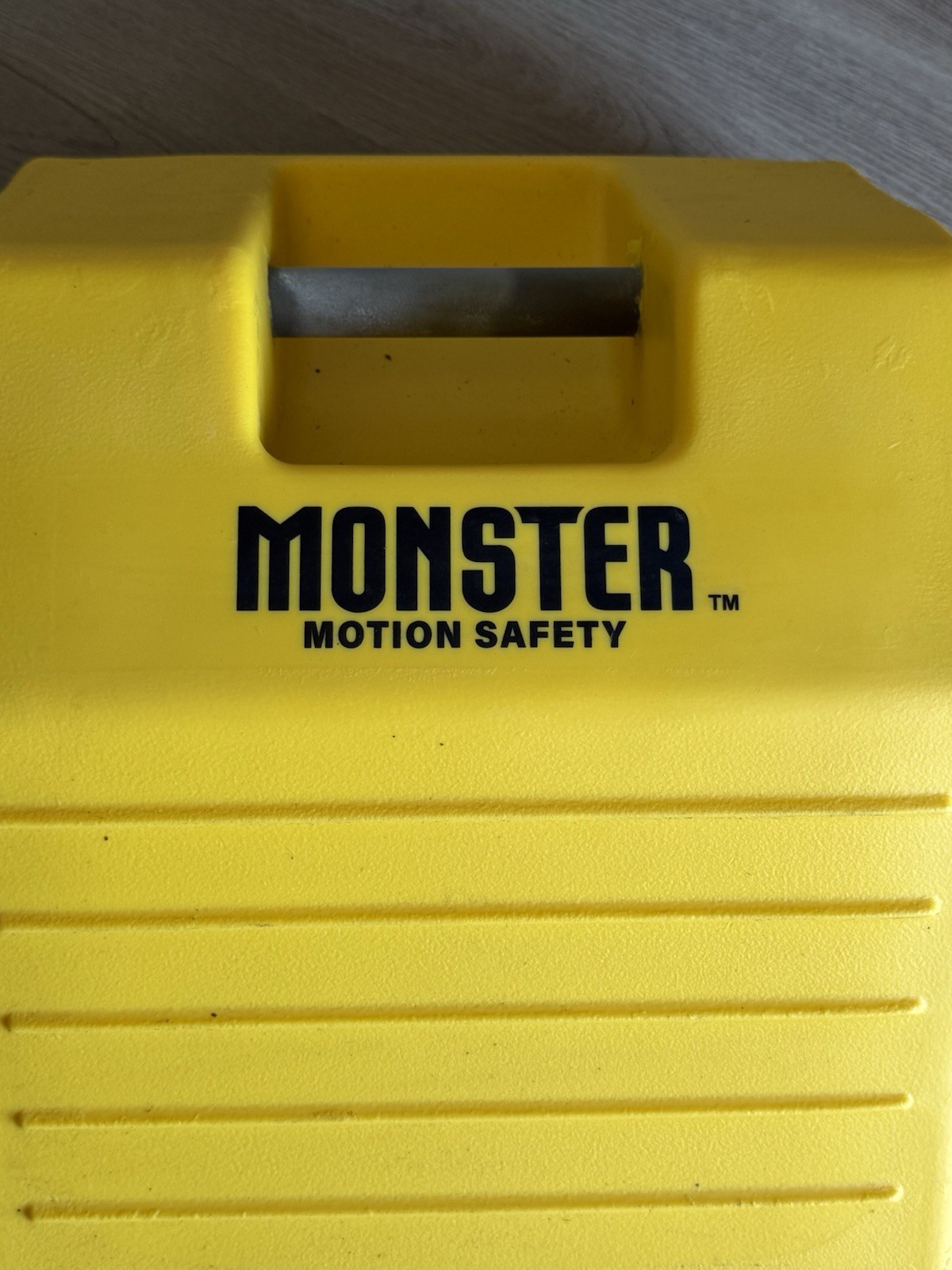 Monster Motion Safety MC3012 Heavy Duty Wheel Chock Mining Industrial Yellow