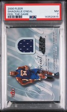 2000 FLEER FEEL THE GAME SHAQUILLE O'NEAL PSA 7