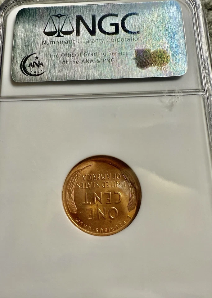 1946 Lincoln Wheat Cent – NGC MS 65 RD – Brilliant Red Mint State! - Image 3 of 4